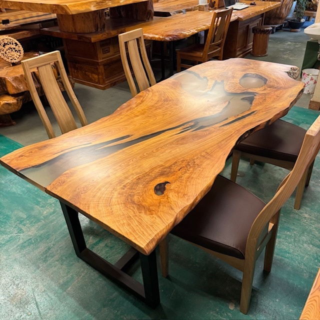 ⭐︎希少⭐︎ 屋久杉　テーブル・椅子　セット 屋久杉レジン ダイニングテーブル（椅子は別途）182 | 屋久杉テーブル