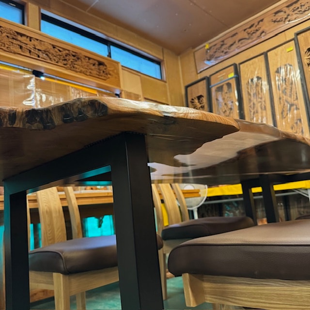 屋久杉レジン ダイニングテーブル（椅子は別途）182 | 屋久杉テーブル