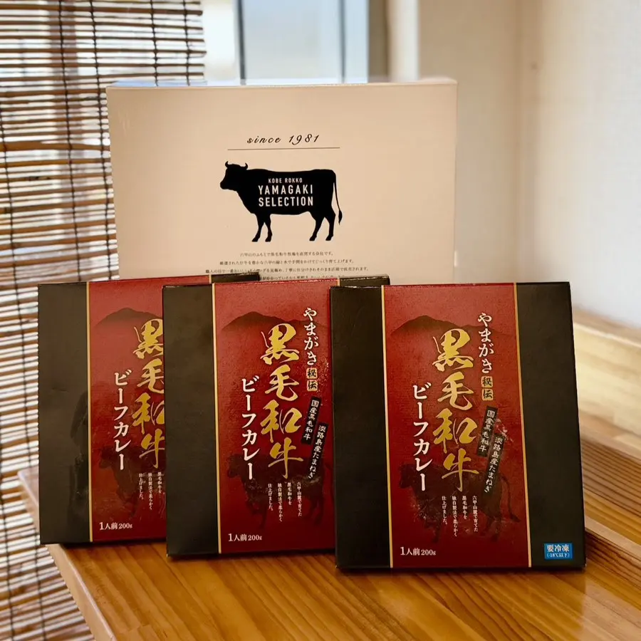 冷凍和牛カレー３食セット