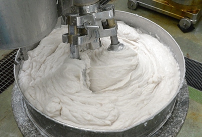 石うすで別途練り上げ写真