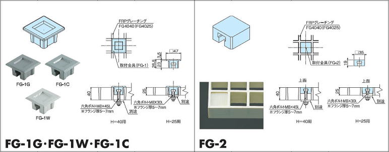 FRP���졼���� ���ն�� FG-1G��FG-1W��FG-1C FG-2