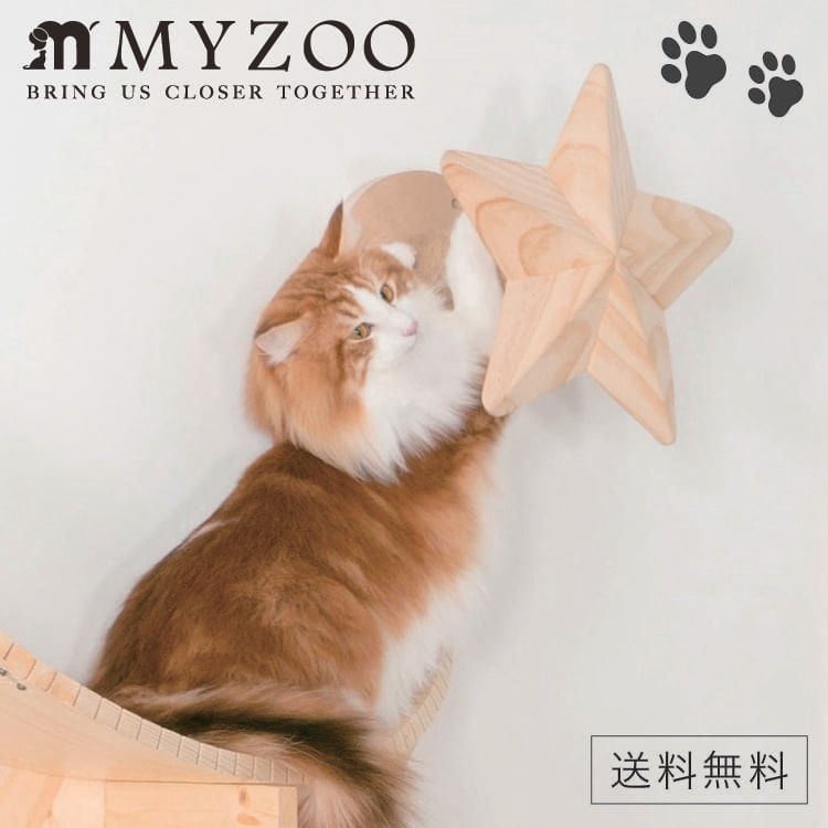 MYZOO STAR マイズー キャットステップ 星モチーフ MYZOO マイズー STAR スター 【1個】 キャットウォーク キャット