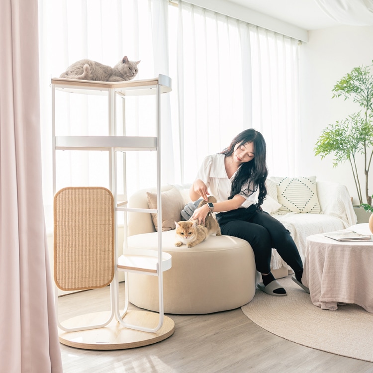 取り寄せ MYZOO マイズー LOOP TOWER スパイラルキャットタワー ループ