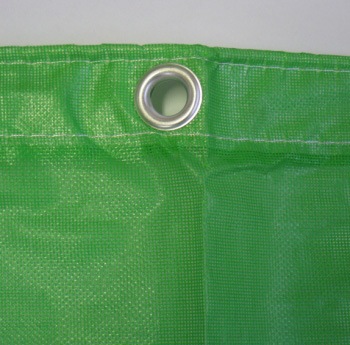 輸入防炎メッシュシート 《緑》 1.8m×3.4m （10枚入） - 養生材 