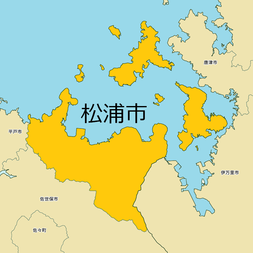 松浦の地図
