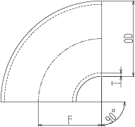 90°ショートエルボ