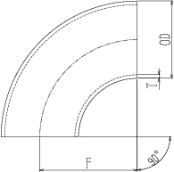 90°ロングエルボ