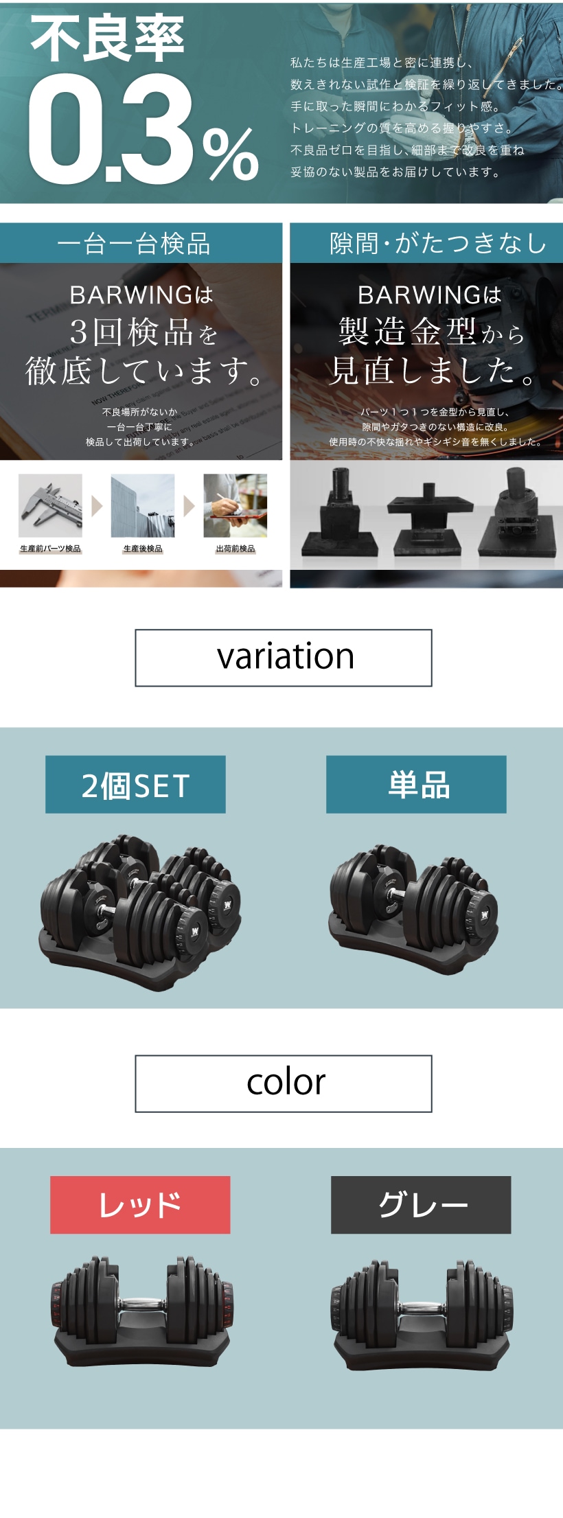 NEWモデル 可変式ダンベル 40kg 2個セット 17段階調節 重量調節