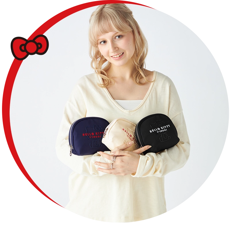 Y'SACCS × HELLO KITTY モデルイメージ