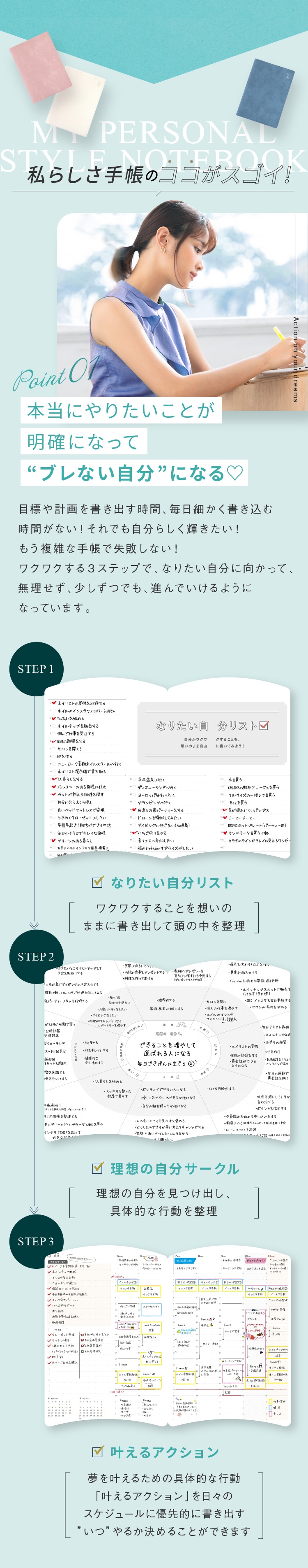 私らしさ手帳のココがスゴイ!本当にやりたいことが明確になって“ブレない自分”になる