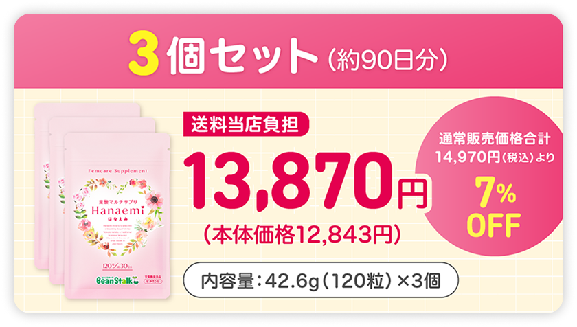 葉酸マルチサプリHanaemi