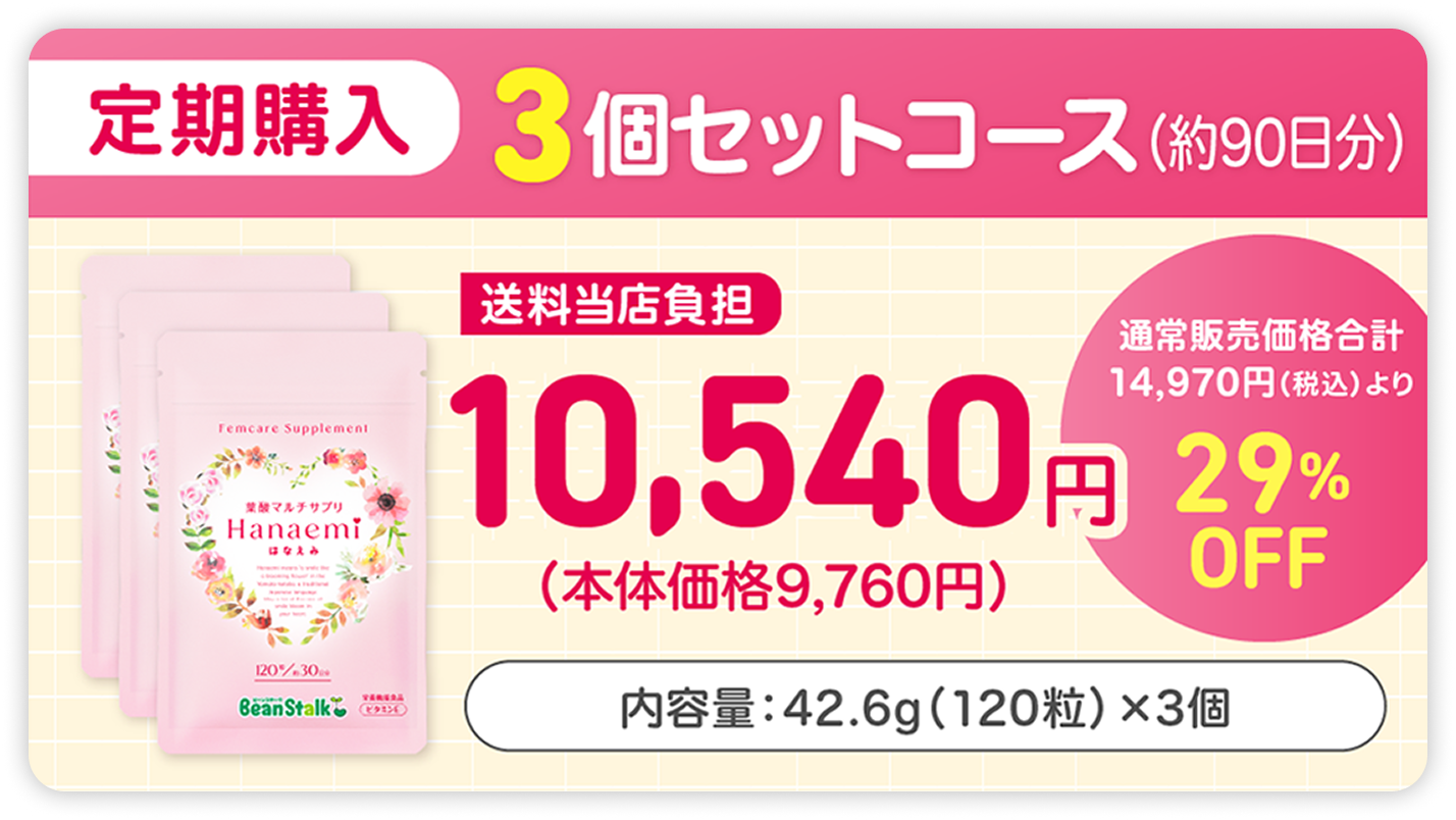 葉酸マルチサプリHanaemi