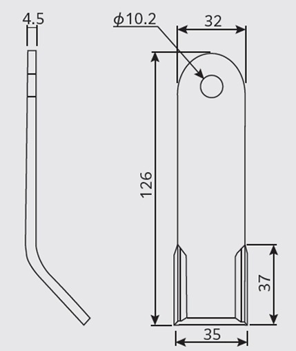 ハンマーナイフ 共栄社 バロネス HM95 HMA950 HMB950 ｜ 1枚～購入OK
