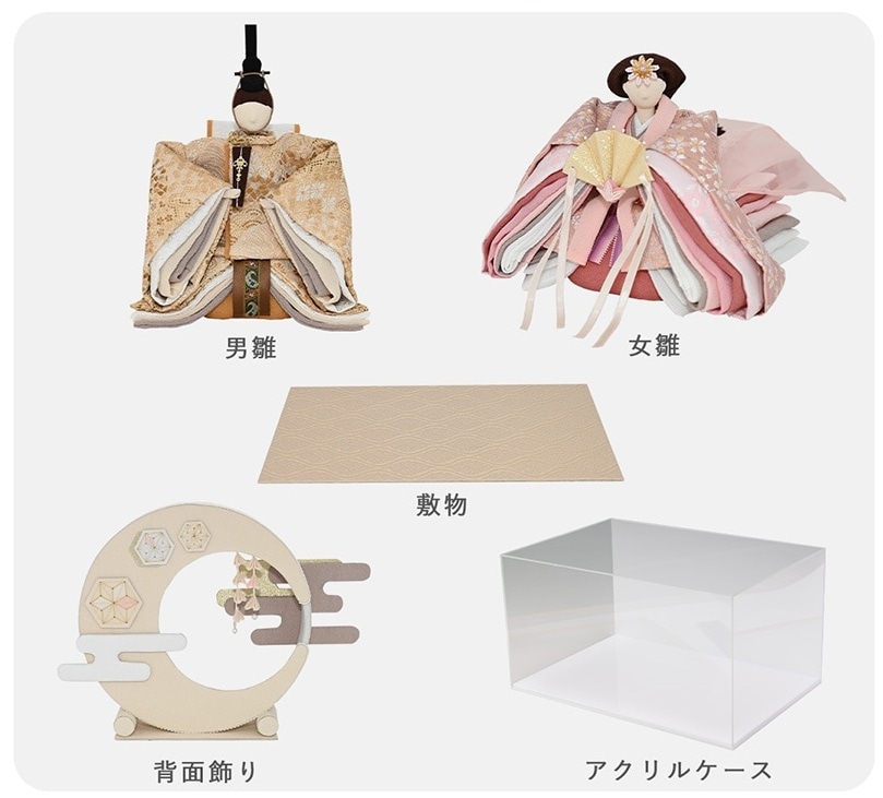 京都夢み屋【雛人形 燈】 コンパクトでおしゃれな雛人形や五月人形