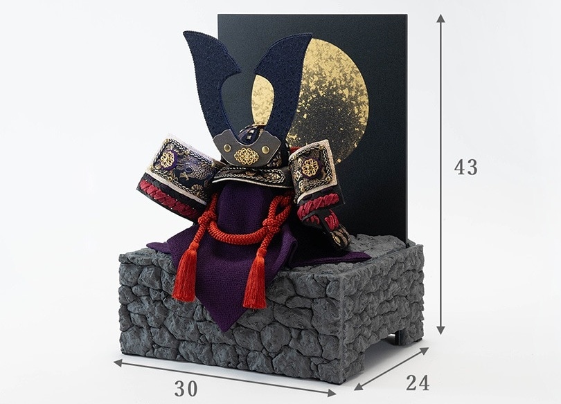 京都夢み屋【兜飾り 紫月】 コンパクトでおしゃれな雛人形や五月