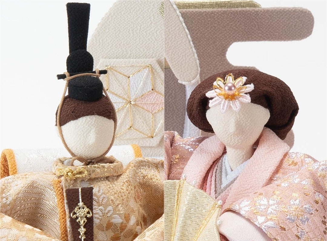 雛人形 伝統的デザイン　お洒落　美品　夢み屋　京都 京都夢み屋【雛人形 燈】 コンパクトでおしゃれな雛人形や五月