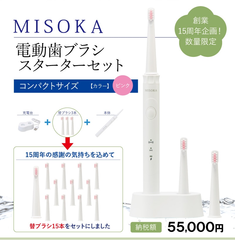 MISOKAふるさと納税返礼品 電動歯ブラシ コンパクト