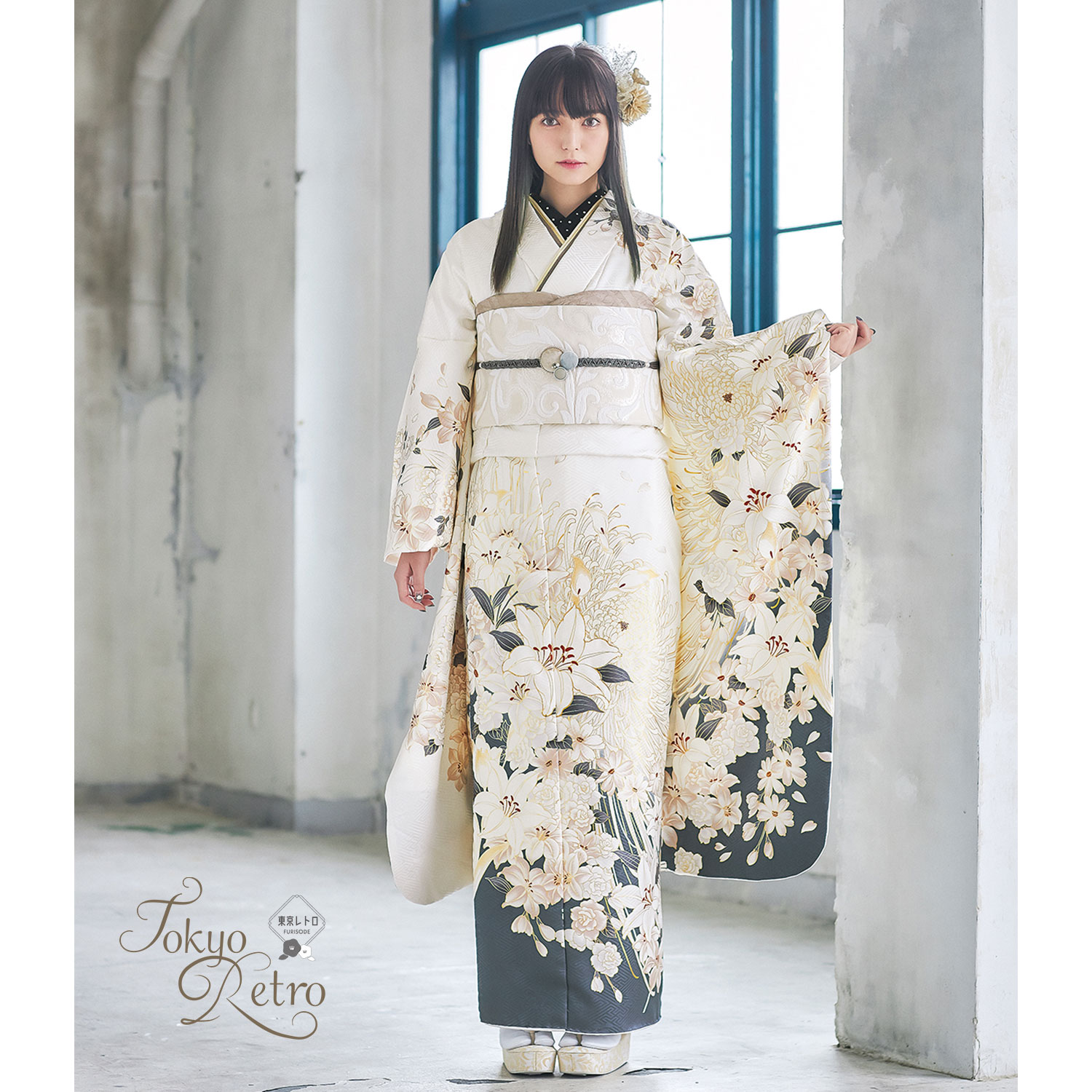 chicoの和装出品はこちら京都きもの友禅 中振り袖、袋帯、襦袢３点セット