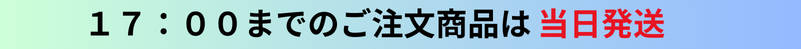 16時までのご注文で当日発送