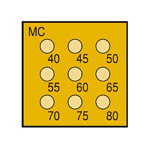 サーモカラーセンサー 9MCシリーズ（半導体用・ 9点式）示温材