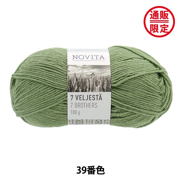 秋冬毛糸セール】 秋冬毛糸 『7BROTHERS 549番色 クリスマス』 NOVITA