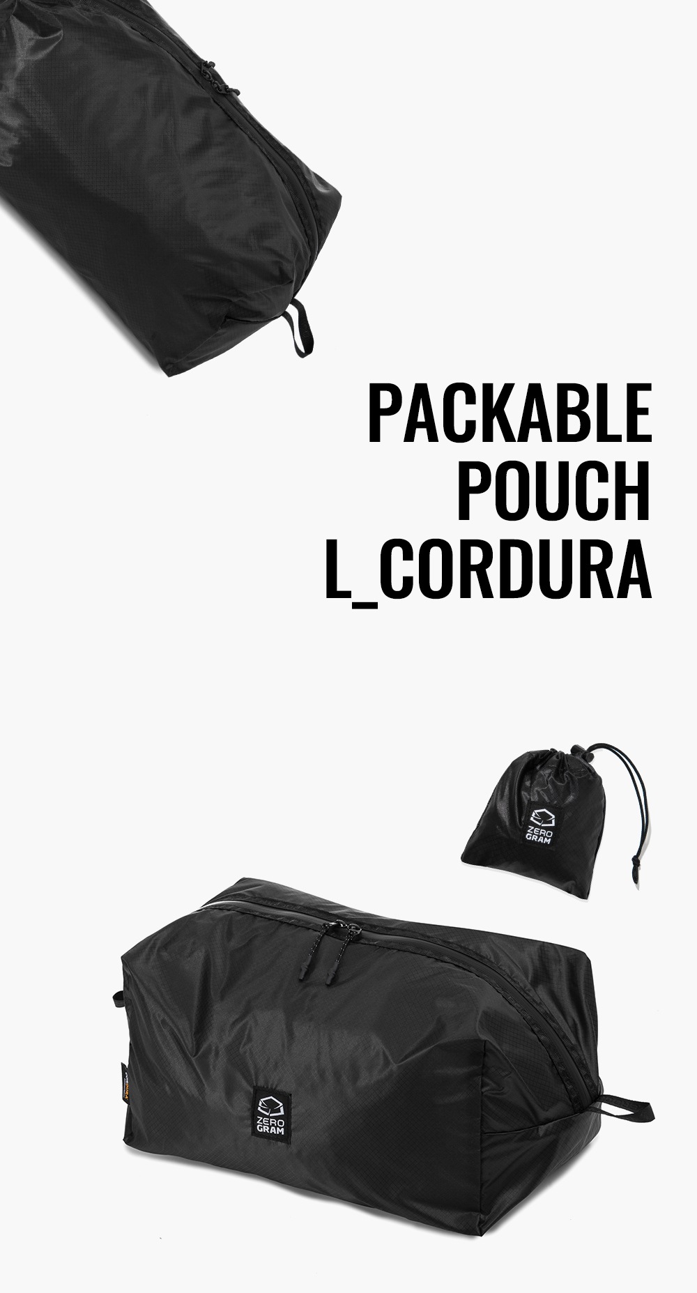 PACKABLE POUCH L CORDURA | Bag | ZEROGRAM （ゼログラム）