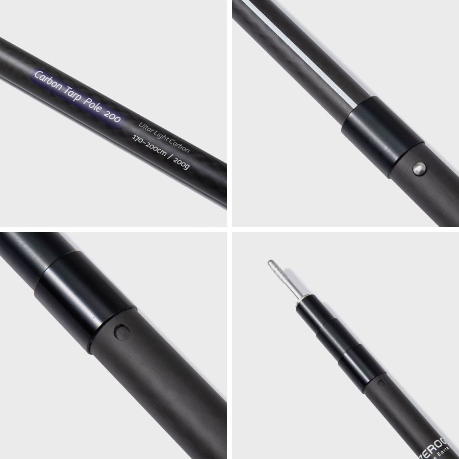 Carbon Tarp Pole 170-200 | Tarp | ZEROGRAM （ゼログラム）