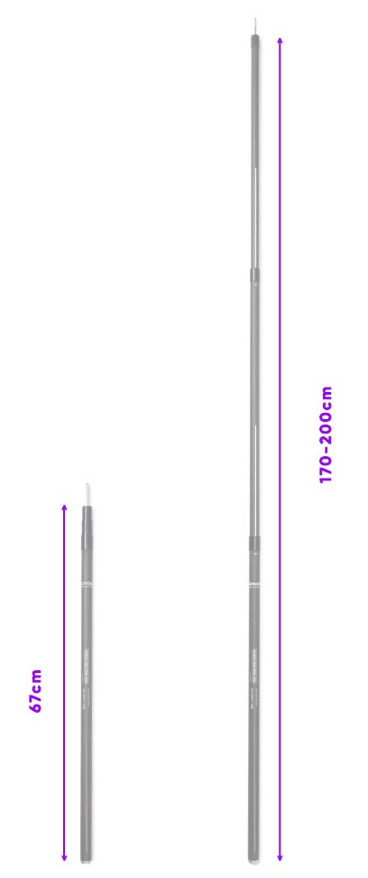 Carbon Tarp Pole 170-200 | Tarp | ZEROGRAM （ゼログラム）
