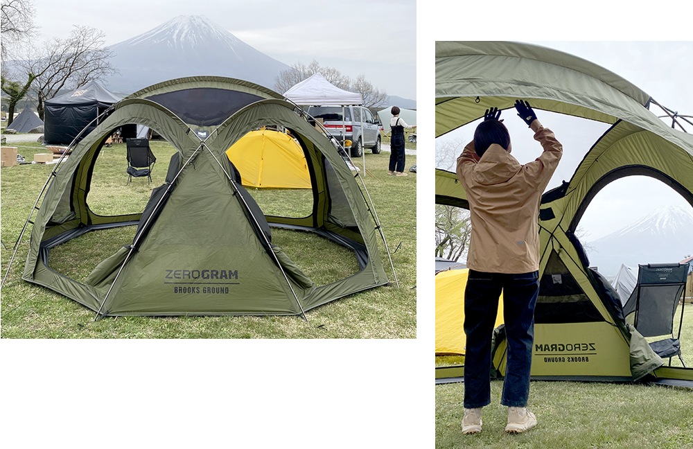 Brooks Ground Dome Shelter+Inner Tent | Tent | ZEROGRAM （ゼログラム）