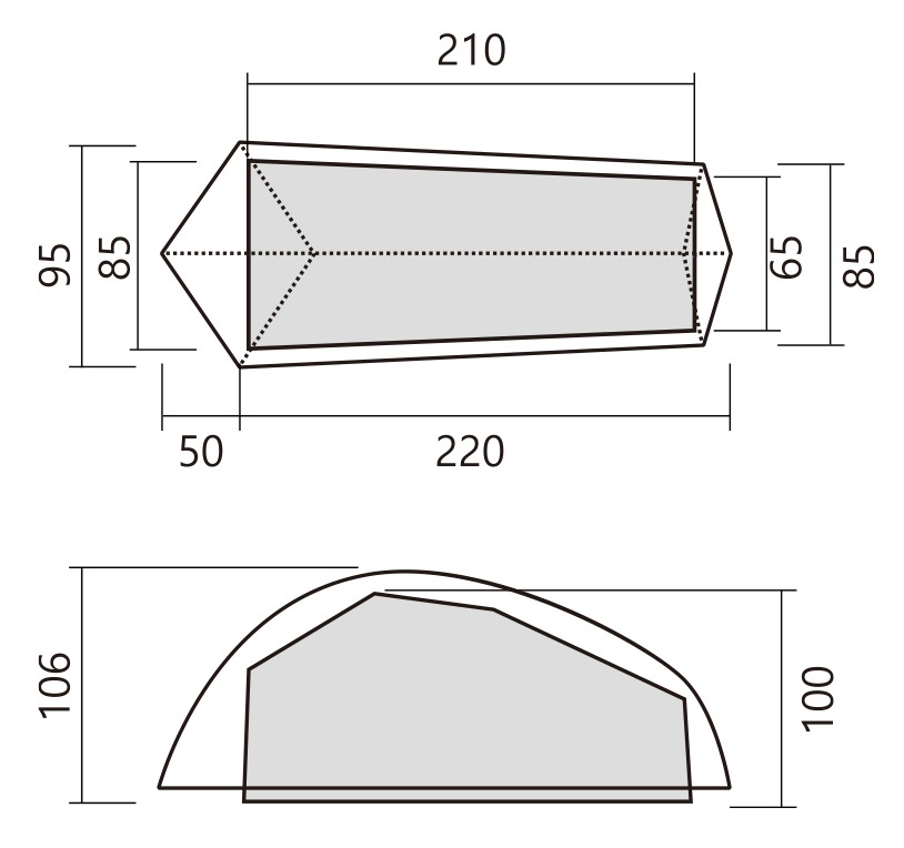 Thru Hiker 1p ZEROBONE | Tent | ZEROGRAM （ゼログラム）