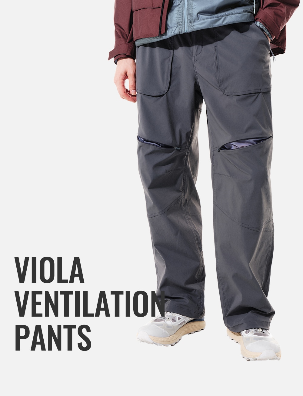VIOLA VENTILATION PANTS（Unisex）GRAY | Wear | ZEROGRAM （ゼログラム）