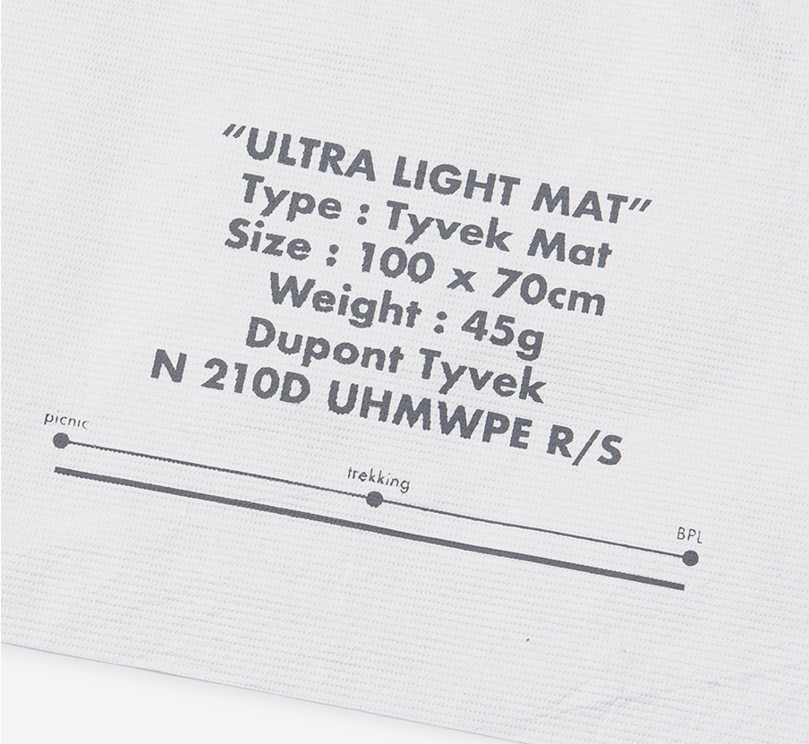 Tyvek UL Mat M | Accessory | ZEROGRAM （ゼログラム）