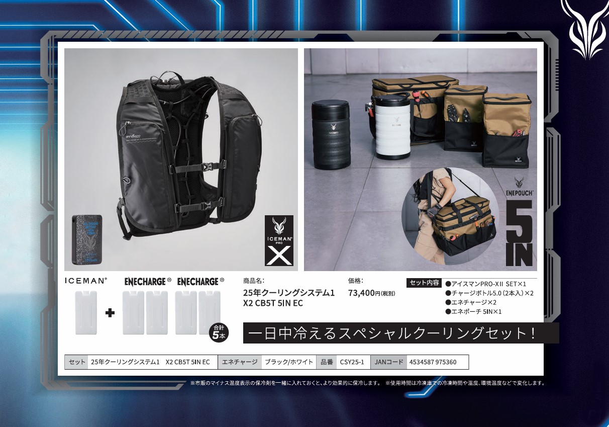 2025年モデル 】ICEMAN COOLING SYSTEM SET 1～11 アイスマンPRO-X2 