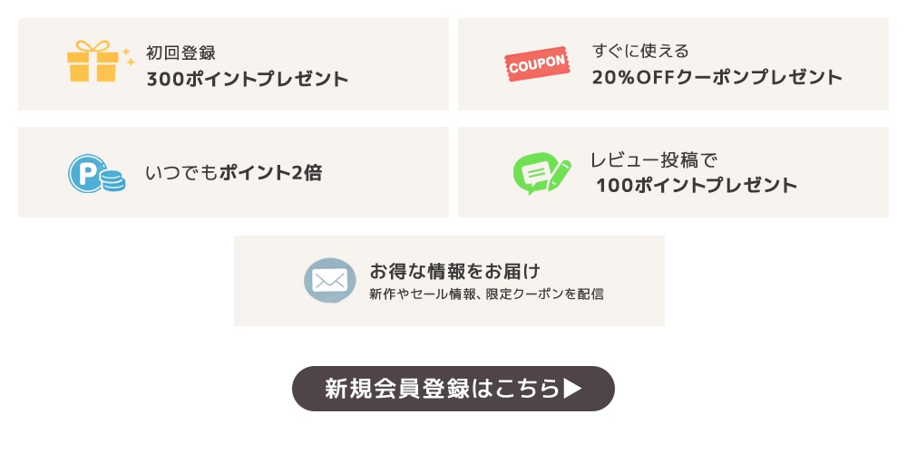 会員特典について